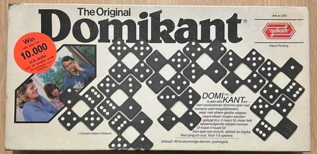 The Original Domikant - Domino-spel van Goliath COMPLEET, Vijf spelers of meer, Ophalen of Verzenden, Zo goed als nieuw