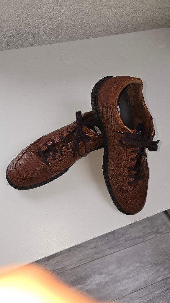 Van Bommel Heren Sneaker., Bruin, Floris van Bommel, Ophalen of Verzenden, Sneakers of Gympen