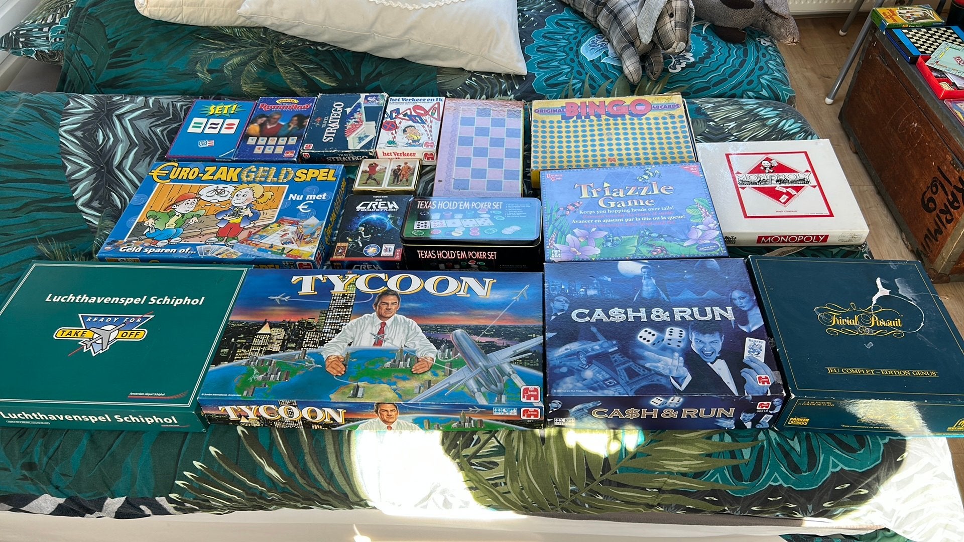Grote collectie bordspellen en overige spellen, Een of twee spelers, Ophalen of Verzenden, Gebruikt, Reisspel