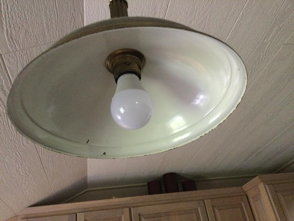 Hanglamp, Huis en Inrichting, Lampen | Hanglampen, Ophalen, Gebruikt, Metaal, Minder dan 50 cm