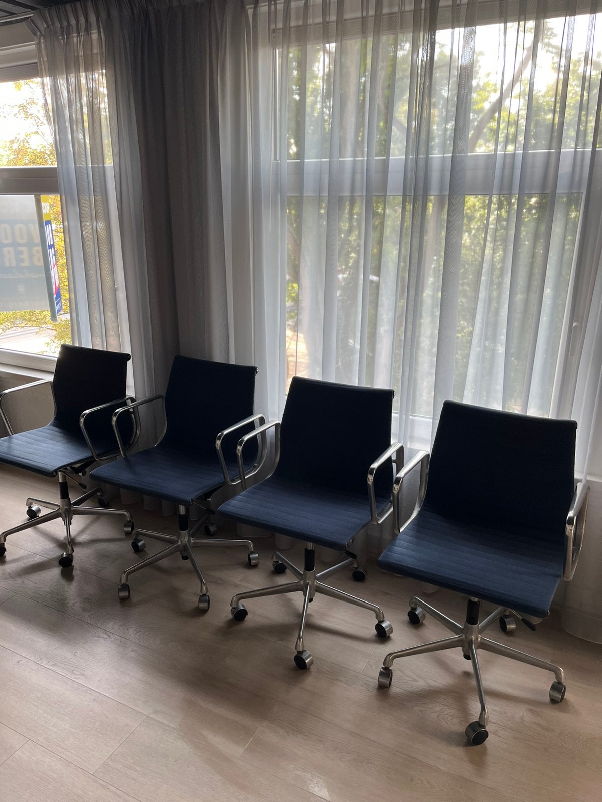 Set Eames 117 stoelen, Ophalen, Desigh, Gebruikt, Blauw
