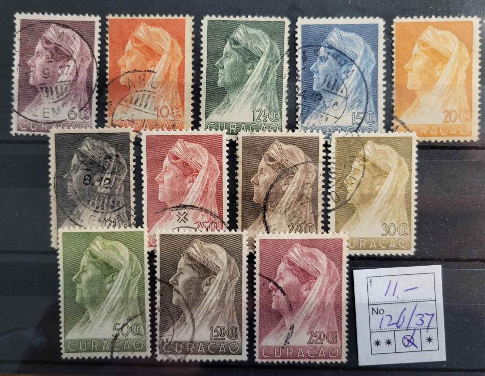 Curacao 126/37, Ophalen of Verzenden, Gestempeld