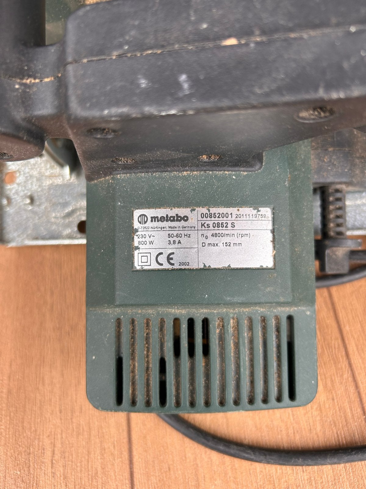 Metabo Cirkelzaag KS 0852 S - Gebruikt, Gebruikt, Cirkelzaag, ., 70 mm of meer