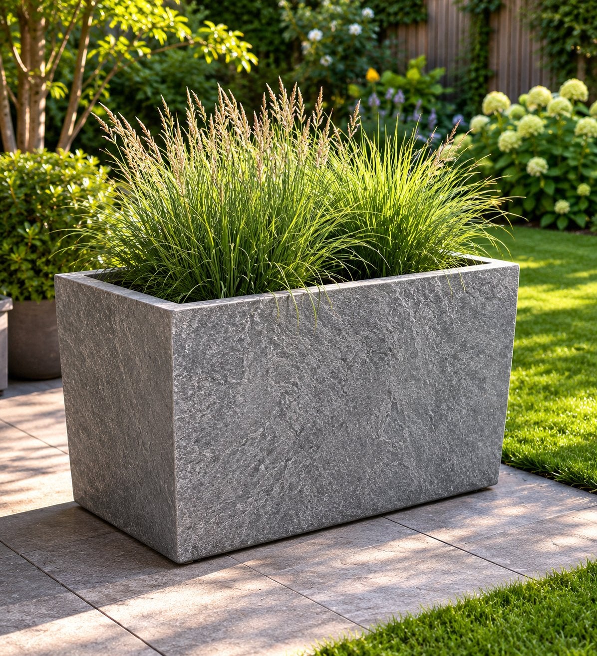 Langwerpige terras afzetter - leisteenlook - 100 cm, Ophalen, Steen, 100 cm of meer, Nieuw