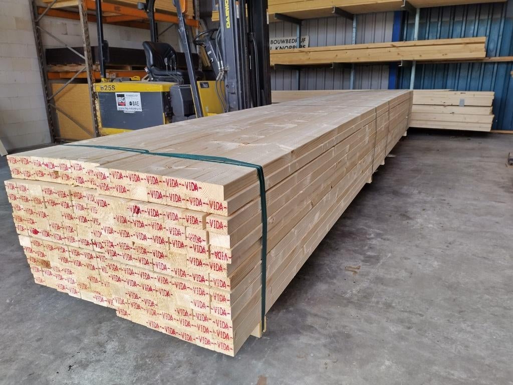 Vuren balken te koop 50x75 50x100 lengtes 5400, Ophalen, Nieuw, Balk, Vuren