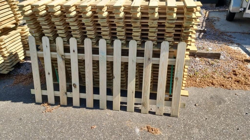 Geïmpregneerd Hekwerk / tuinhekje recht 800x1800mm €19.50