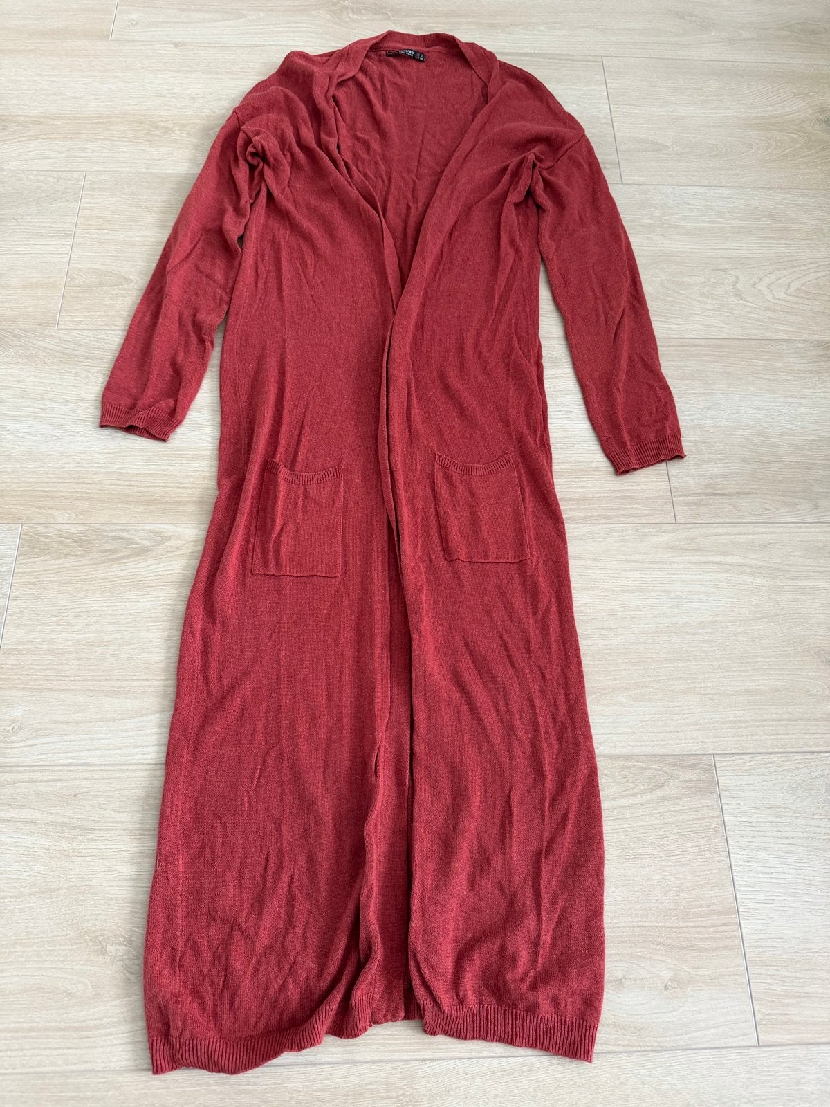 Bershka Lang Vest Rood Maat M, Ophalen of Verzenden, Gedragen, Maat 38/40 (M), Rood
