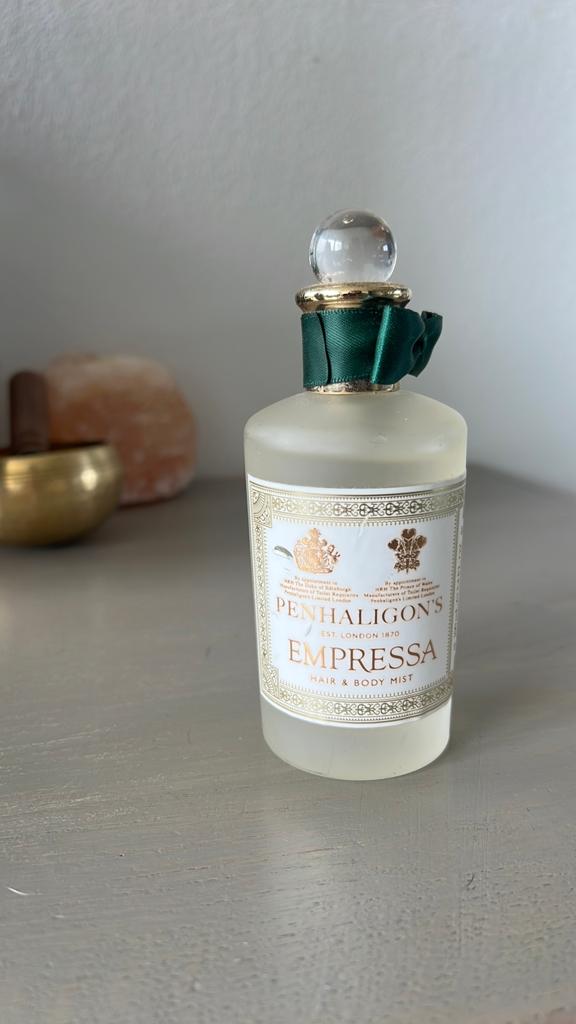 Penhaligons Empressa hair and body mist, Ophalen of Verzenden, Zo goed als nieuw, Parfumfles