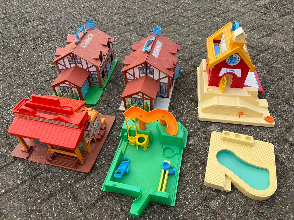 Vintage Fisher-Price Little People Speelsets, Kinderen en Baby's, Speelgoed | Fisher-Price, Ophalen, Gebruikt, Speelset