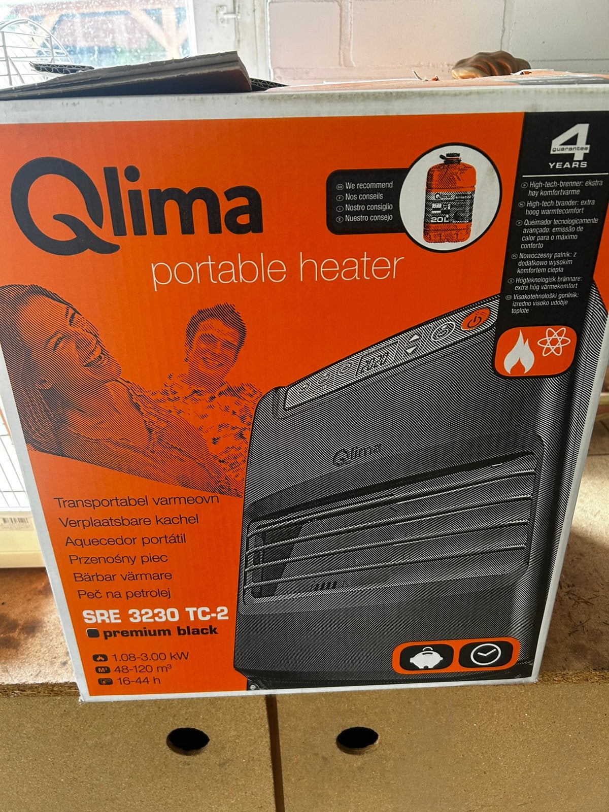 Qlima - SRE 3230 TC-2, Huis en Inrichting, Kachels, Ophalen, Zo goed als nieuw, Overige brandstoffen, Petroleumkachel