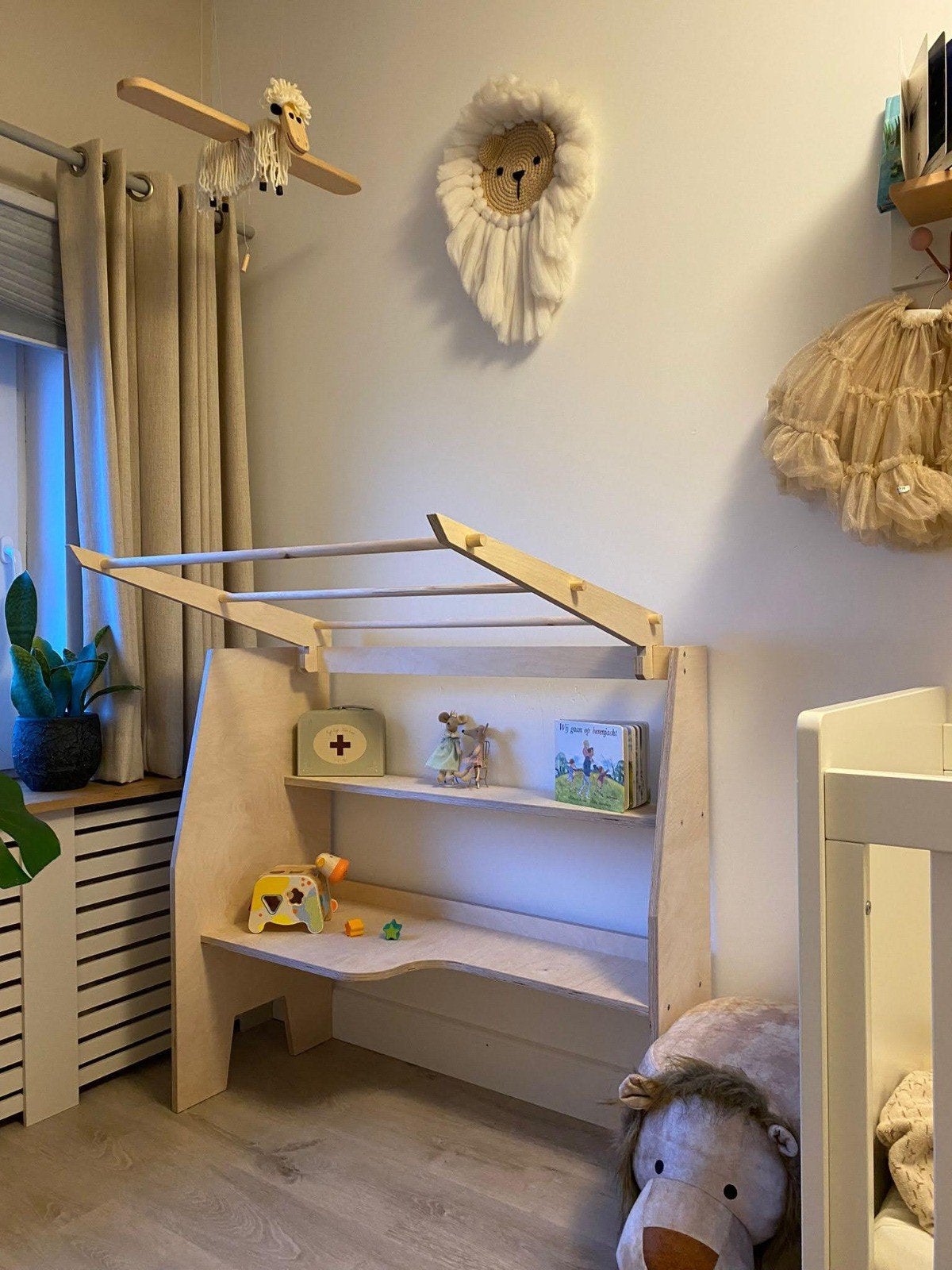 Montessori playstand - Speelgoedkast - Winkeltje - Keukentje, Ophalen, Kast, Minder dan 50 cm, 90 tot 105 cm