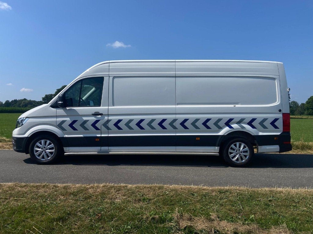 VW Crafter 2.0 TDI AUTOMAAT 140pk LENGTE 4 !!!  Alle Extra's, Stof, 4 cilinders, Volkswagen, Wit