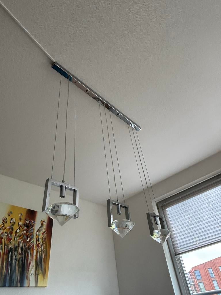 Ilfari Elements of Love hanglamp met kristallen, Overige materialen, Zo goed als nieuw, 75 cm of meer, Ophalen