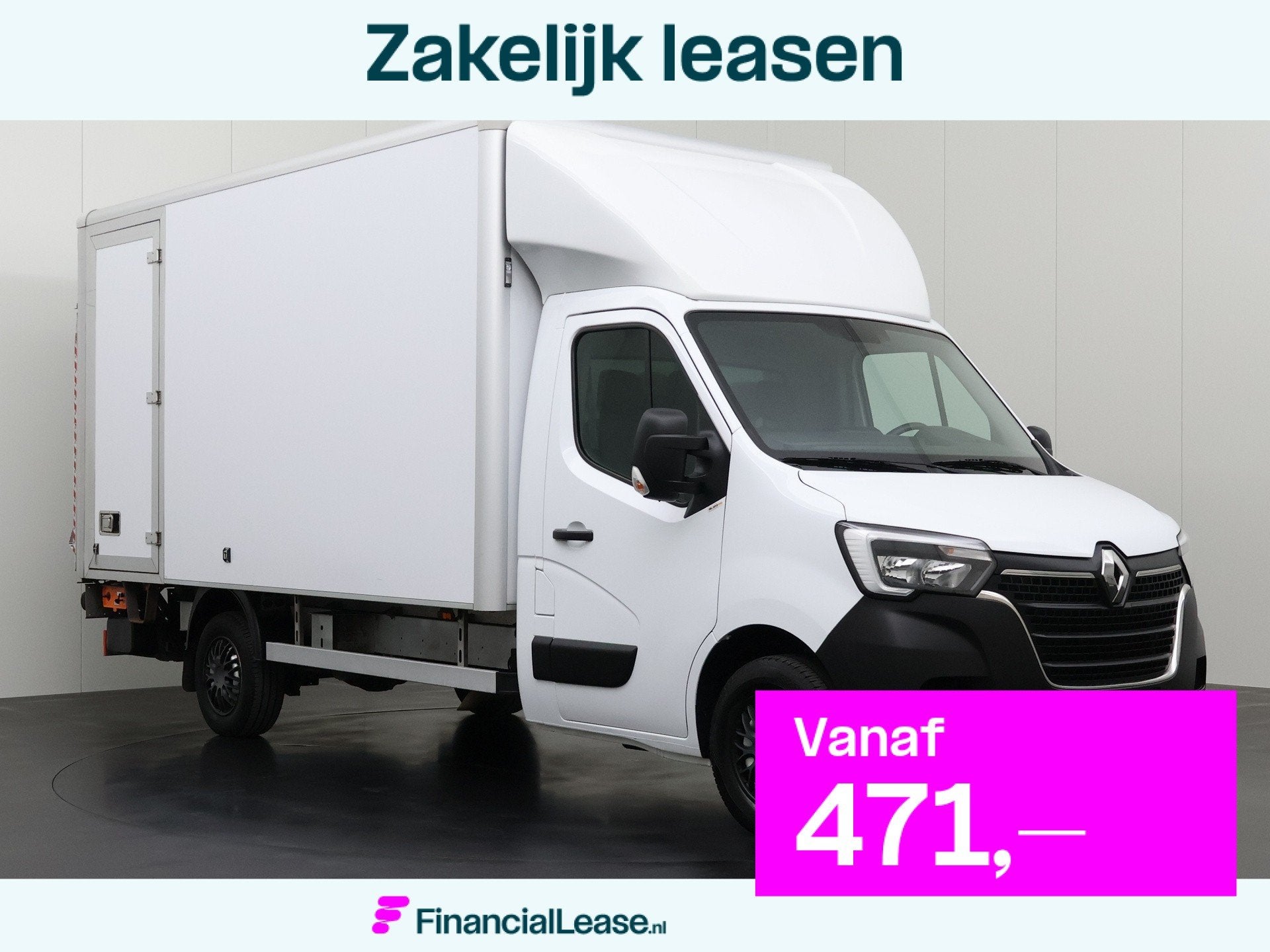 Renault Master 2.3DCi 130PK Bakwagen+Laadklep | Dakspoiler |, Gebruikt, 4 cilinders, Renault, Wit