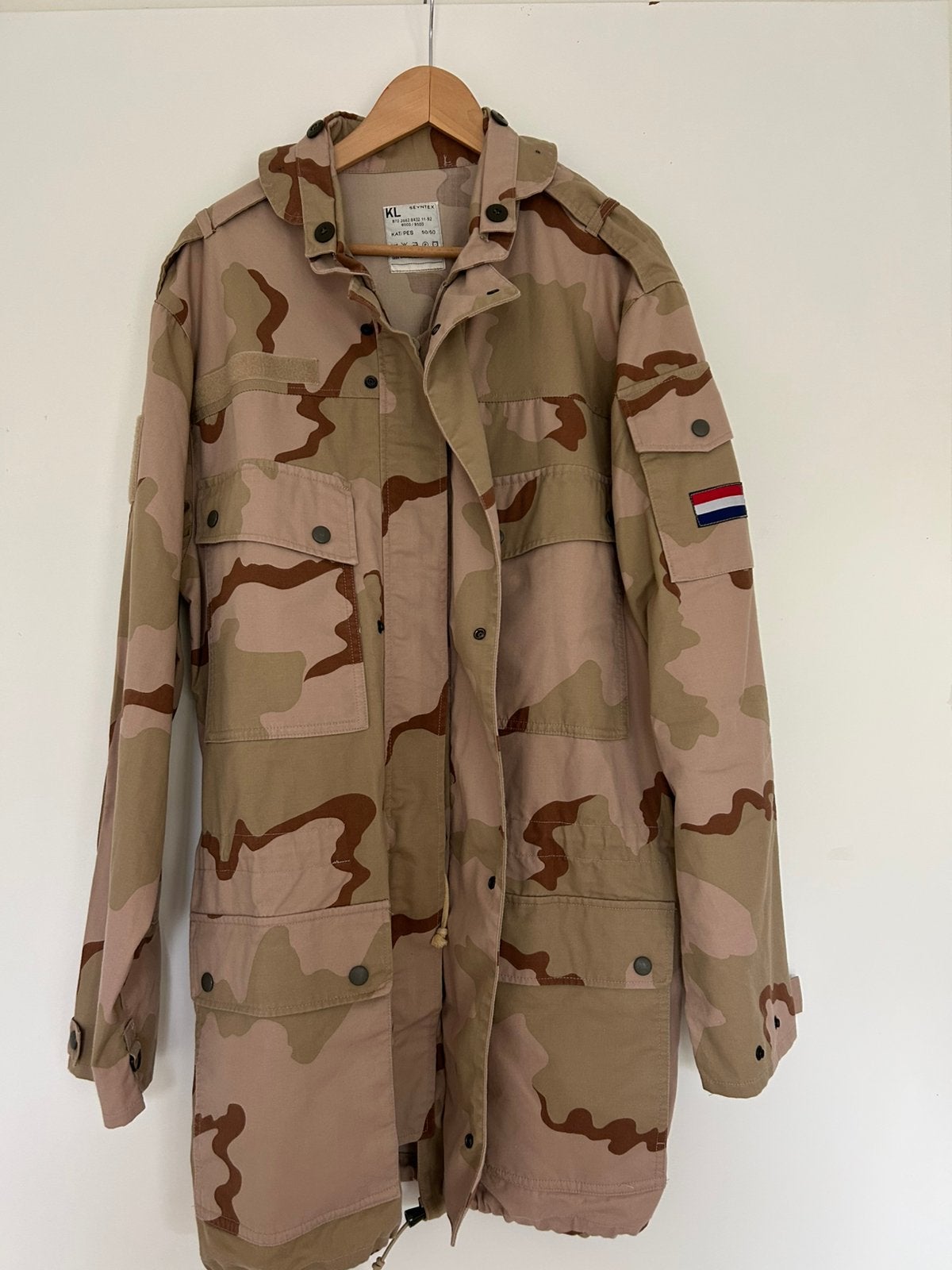 Leger Parka desert maat 8000/9500, Ophalen of Verzenden, Landmacht, Nederland, Kleding of Schoenen