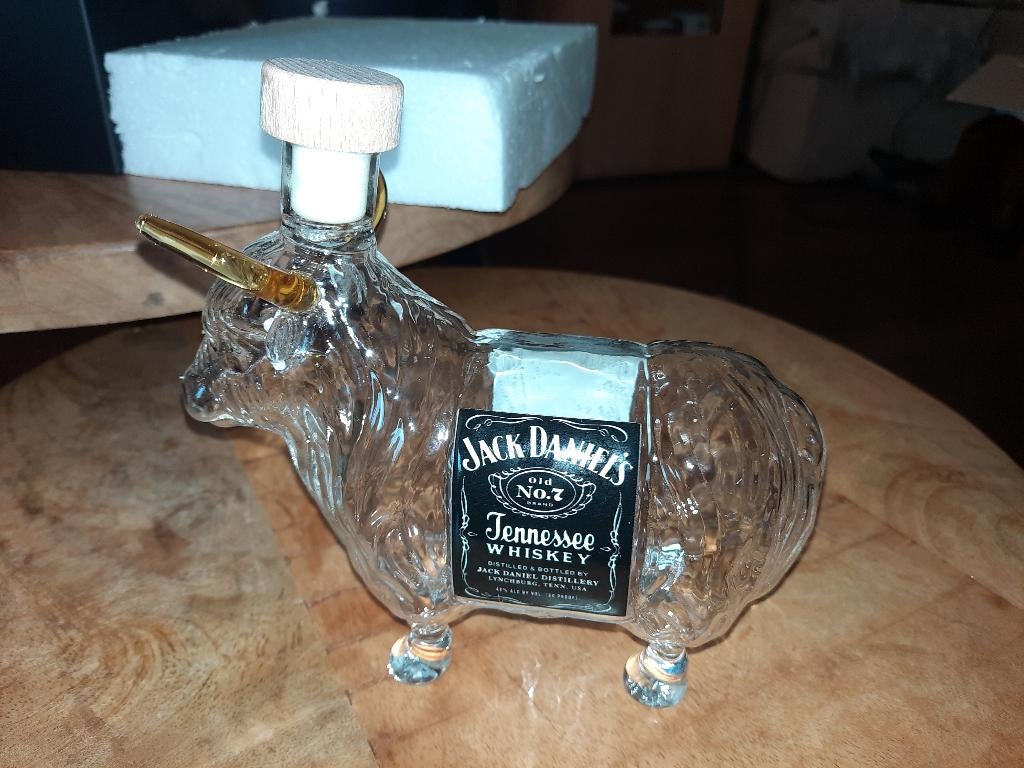 Karaf stier jack daniels, Verzenden, Nieuw