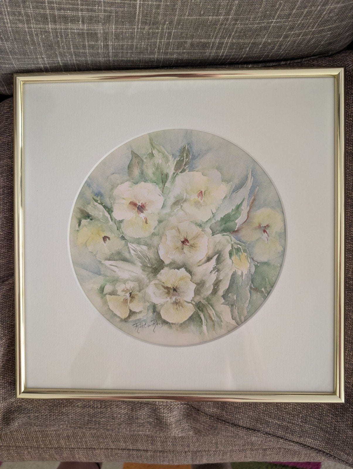 Aquarel van Riet van Rooy van Miltenburg., Ophalen of Verzenden