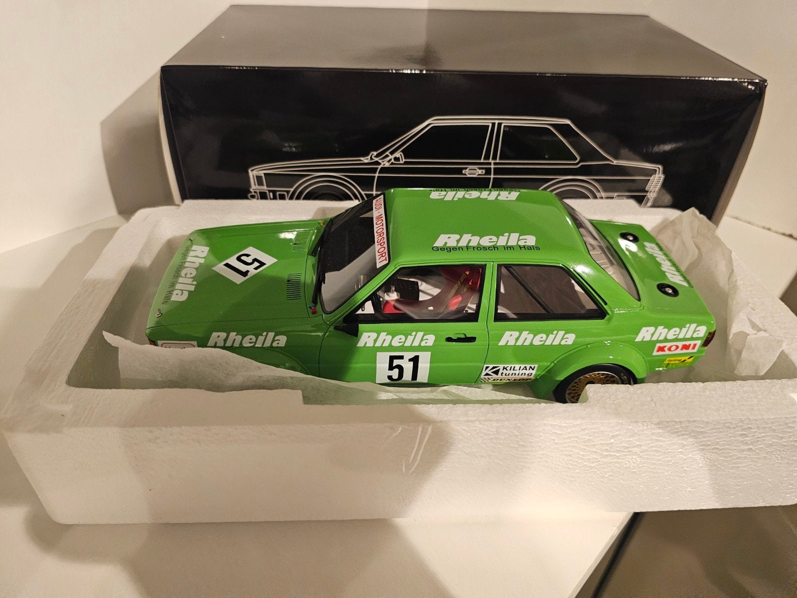 Premium ClassiXXs Audi 80 B2 Gr. 2 Rheila 1:18, Hobby en Vrije tijd, Ophalen of Verzenden, Zo goed als nieuw, Auto, Overige merken