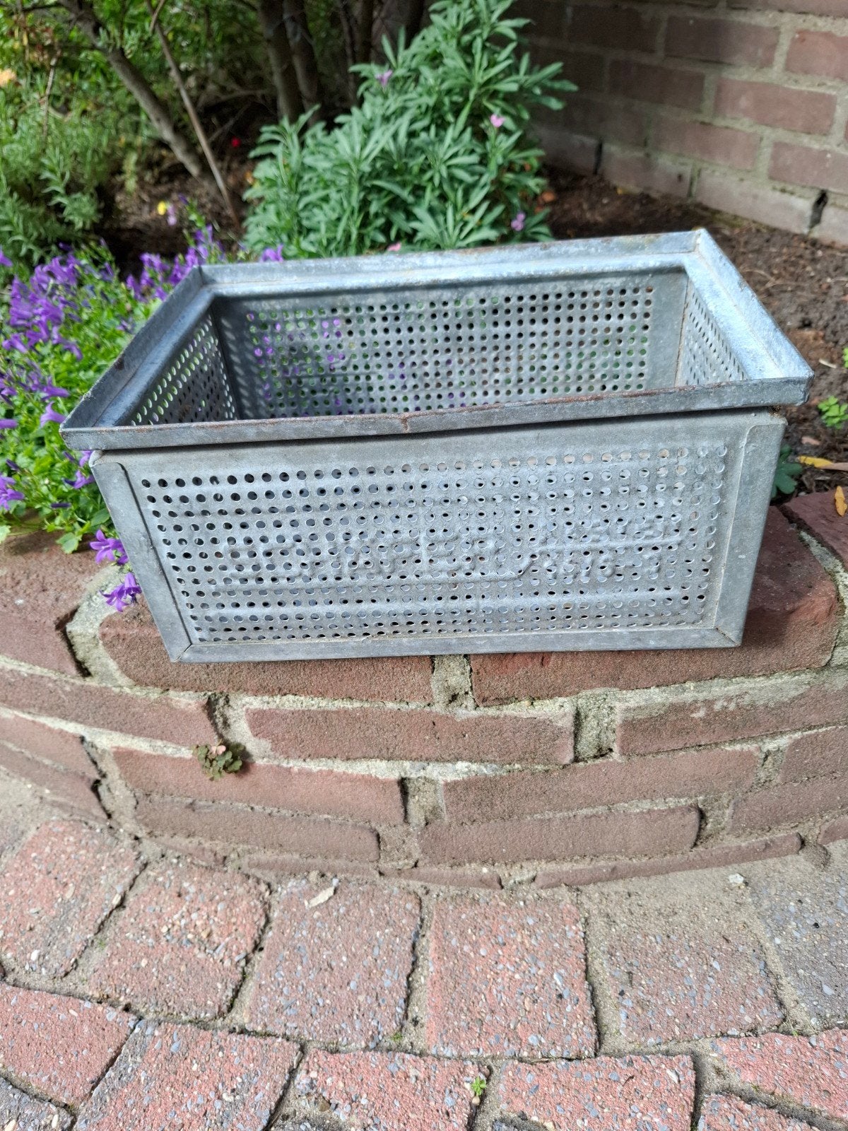 zinken decoratie bak, Ophalen, Gebruikt, Minder dan 30 cm, Rond