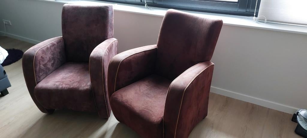 Set van 2 comfortabele fauteuils, Huis en Inrichting, Fauteuils, Ophalen, Gebruikt, 75 tot 100 cm, Klassiek, comfortabel