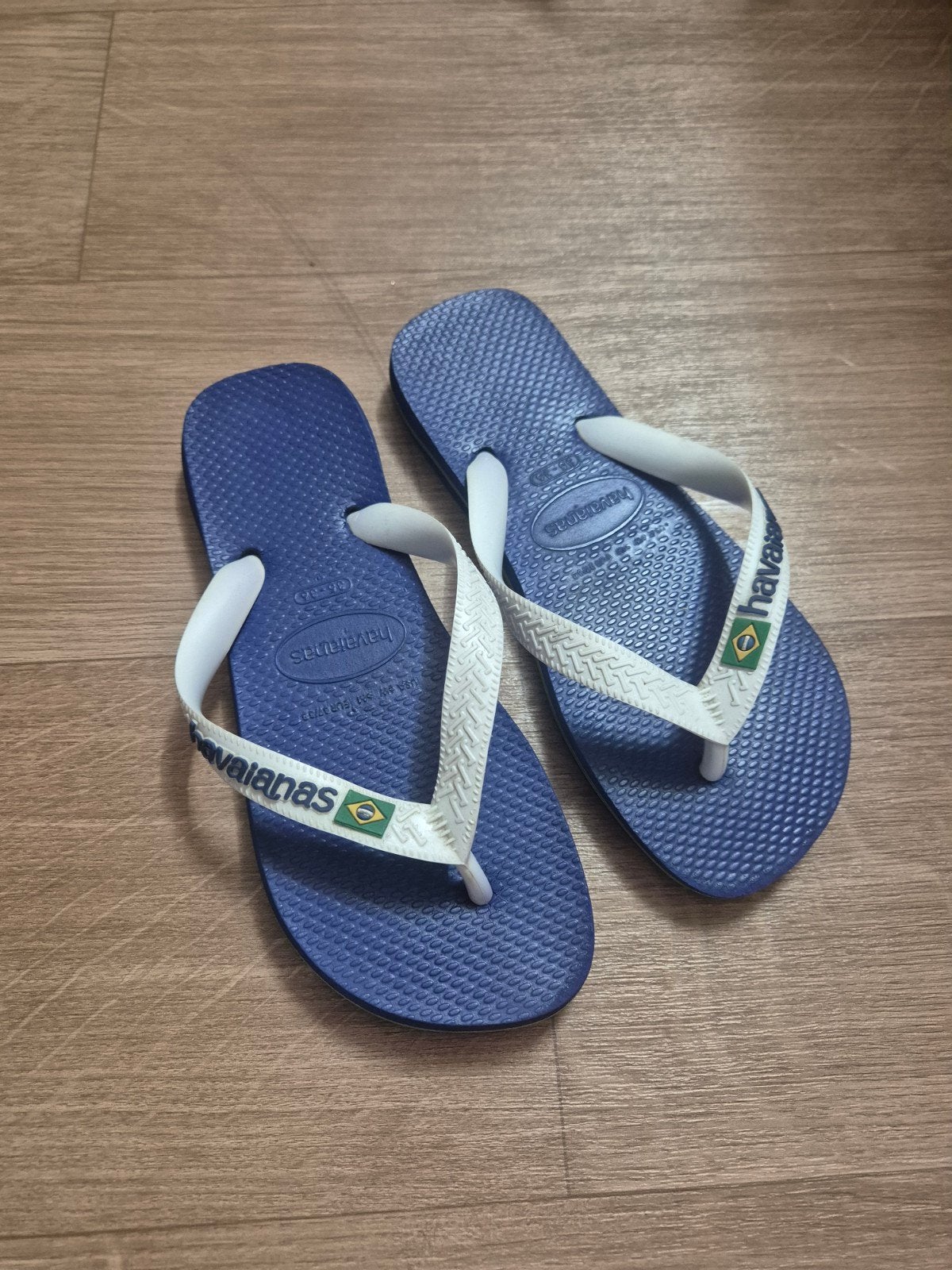Havaianas slippers maat 37/38, Ophalen, Gedragen, Blauw, Slippers