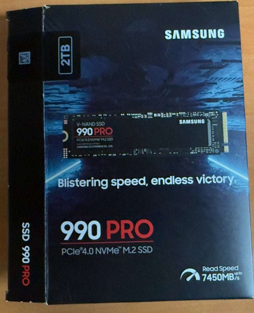 Samsung 990 PRO 2TB PCIe 4.0 NVMe M.2 SSD, Computers en Software, Harde schijven, Intern, SSD, Ophalen of Verzenden, Zo goed als nieuw