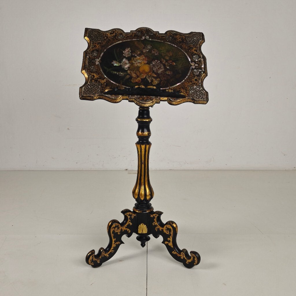 Antieke Franse muziekstandaard van papier-maché, ca. 1880, Ophalen of Verzenden