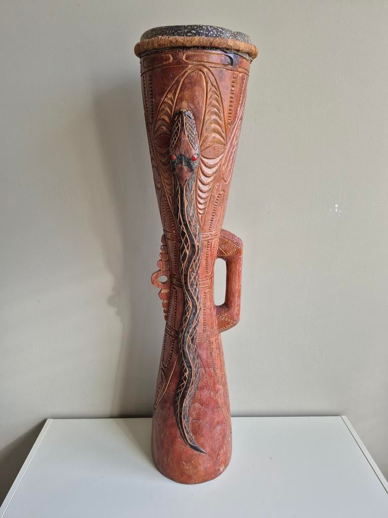 Zeldzame Kundu uit Papua new Guinea, Antiek en Kunst, Kunst | Niet-Westerse kunst, Ophalen of Verzenden