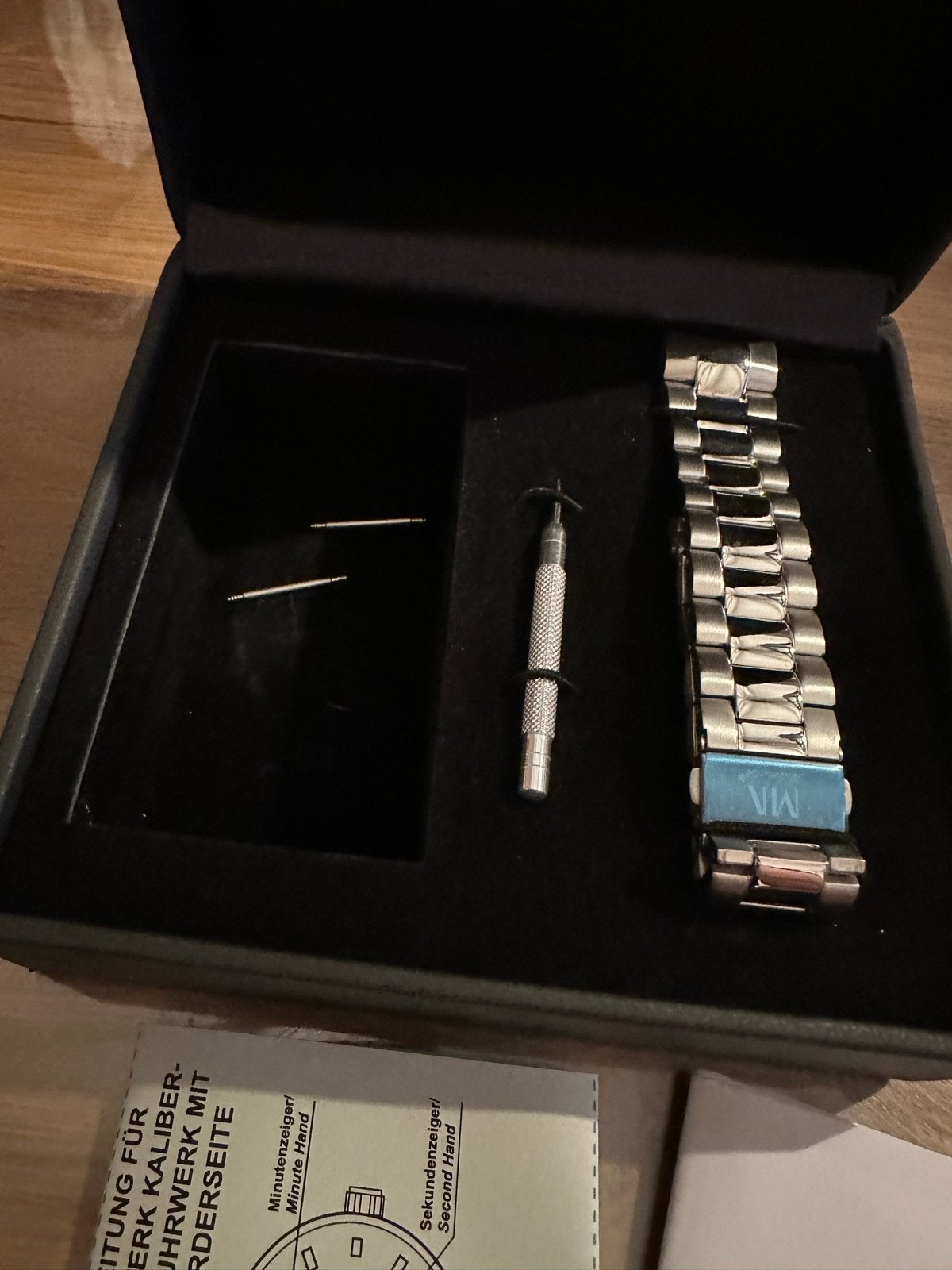 Meister Anker Automatisch Horloge met Extra Stalen Band, Sieraden, Tassen en Uiterlijk, Overige merken, Leer, Staal, Polshorloge