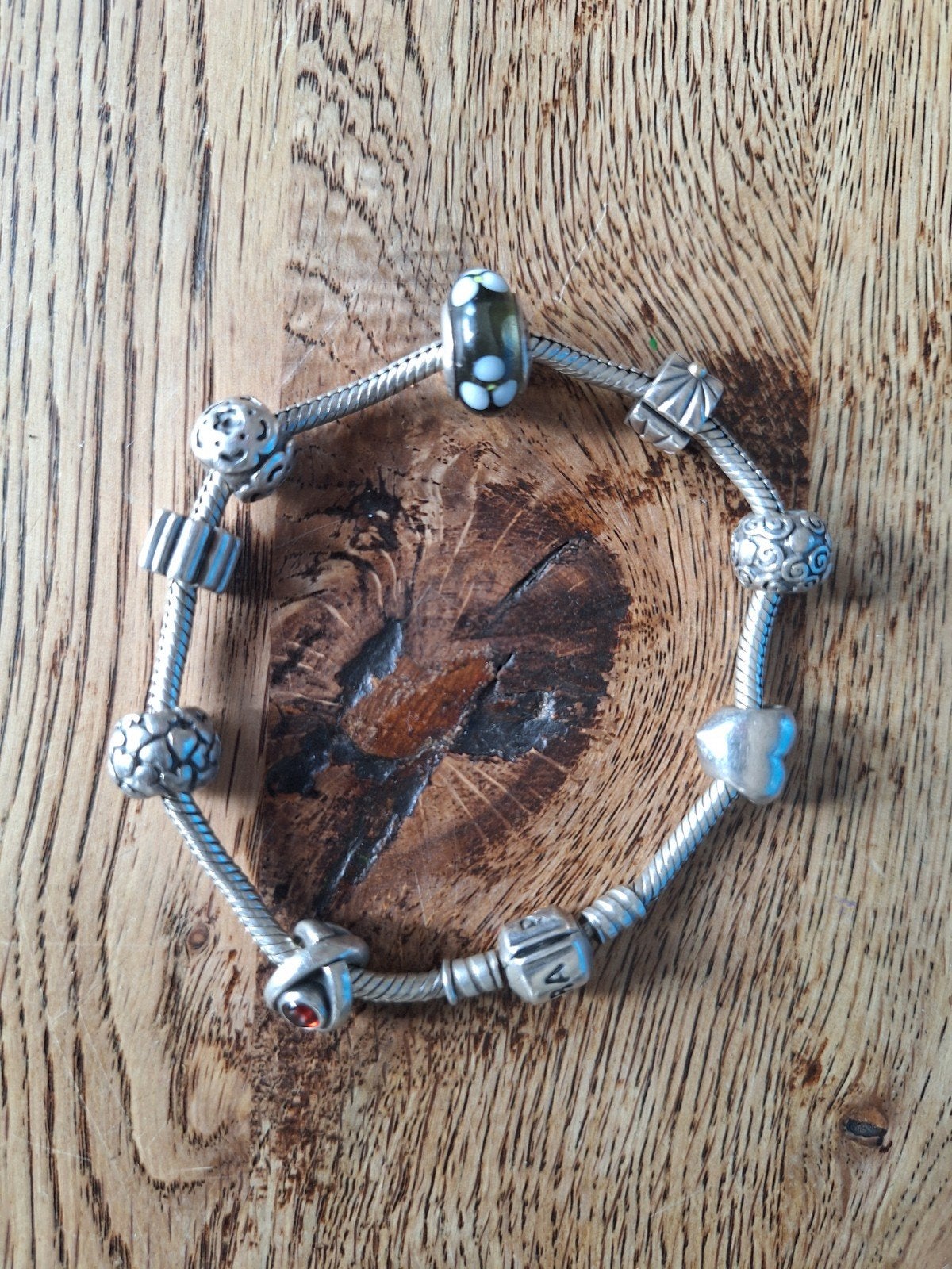 Pandora armband met bedels!, Sieraden, Tassen en Uiterlijk, Armbanden, Ophalen of Verzenden, Zo goed als nieuw, Zilver, Zilver