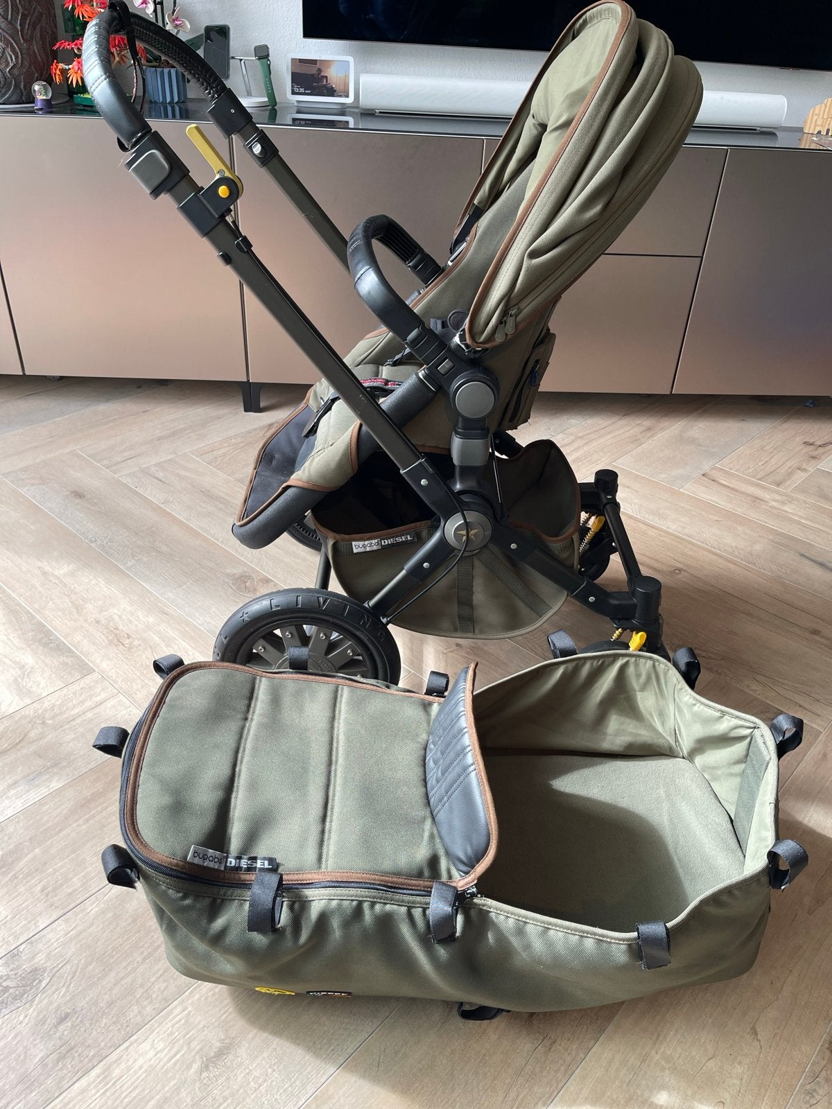 Bugaboo Cameleon 3 Diesel kinderwagen met reiswieg, Kinderen en Baby's, Gebruikt, Bugaboo, Ophalen of Verzenden, Combiwagen