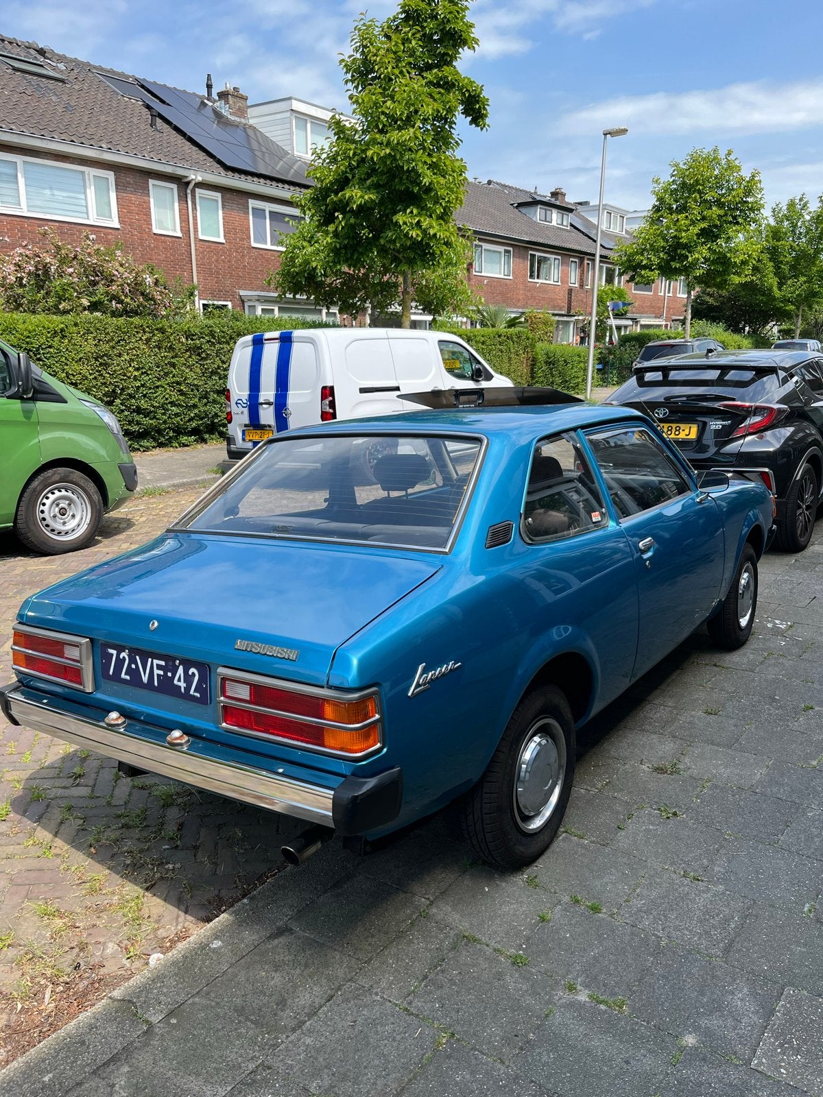 Mitsubishi Lancer 1.2 L 1978 Blauw, Auto's, 4 cilinders, 840 kg, Blauw, Origineel Nederlands