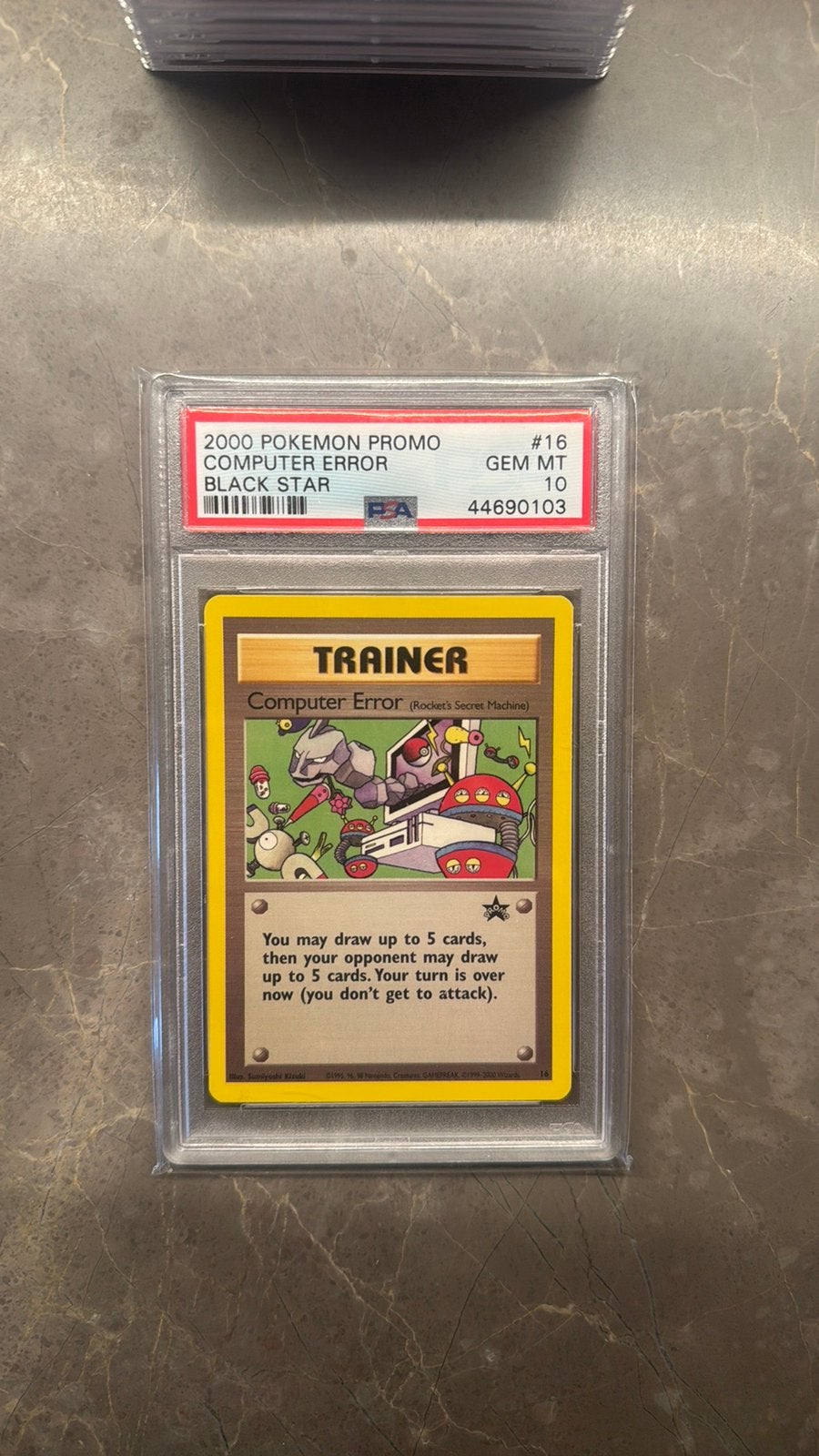 Pokemon Computer Error Black Star Promo PSA 10, Ophalen of Verzenden, Zo goed als nieuw