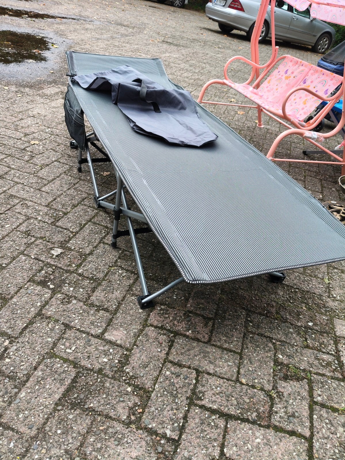 Aangeboden Nieuw opvouwbaar Veldbed / Ligbed, Ophalen, Nieuw, Aluminium