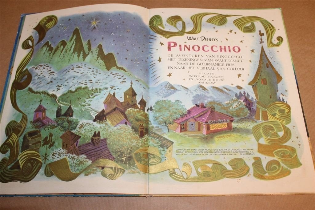 Walt Disneys Pinocchio — Vintage Prentenboek 1956 Margriet, Ophalen of Verzenden, Gelezen