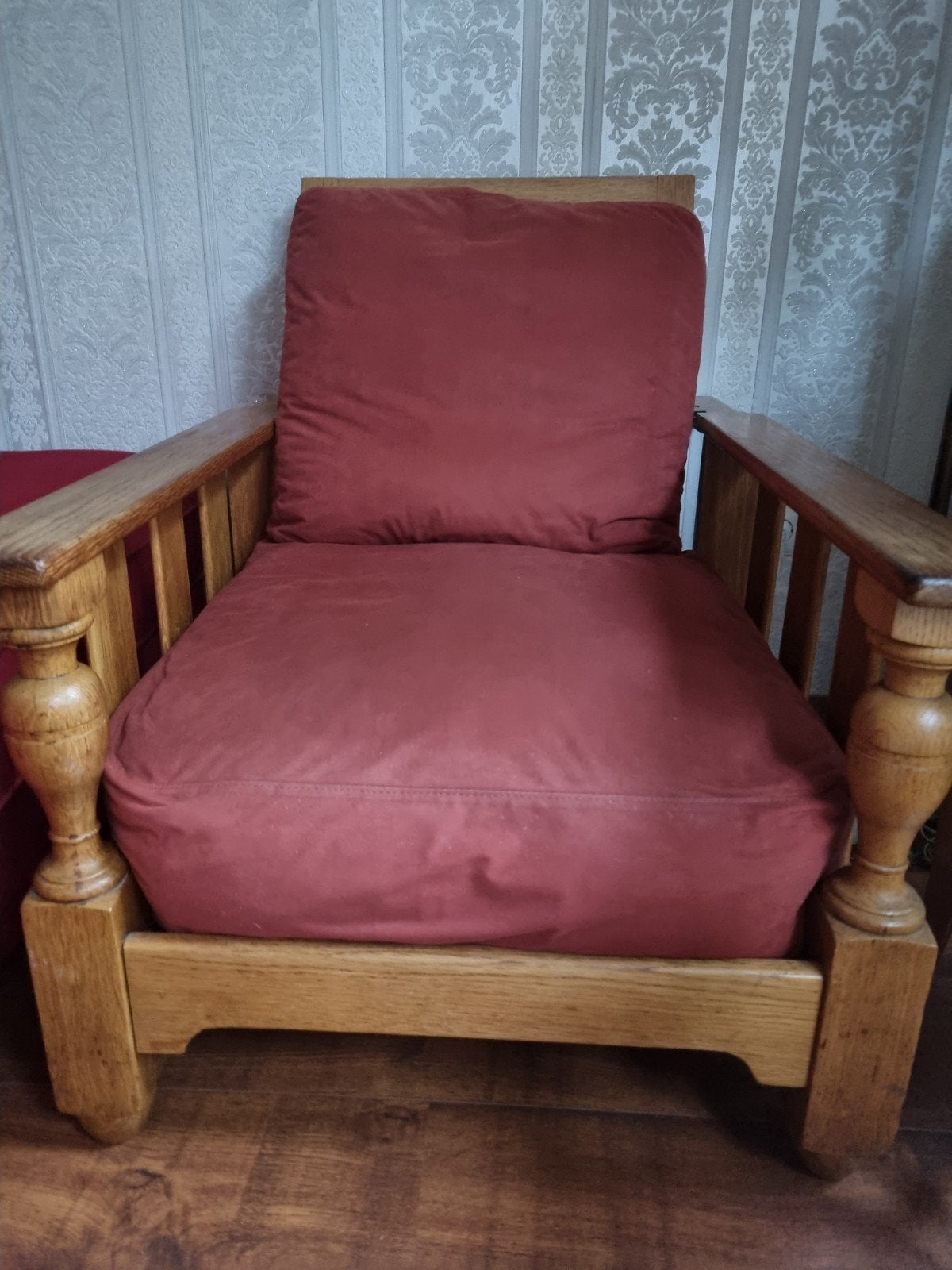 Antieke eikenhouten fauteuil met verstelbare rugleuning, Gebruikt, 75 tot 100 cm, Ophalen of Verzenden, 50 tot 75 cm