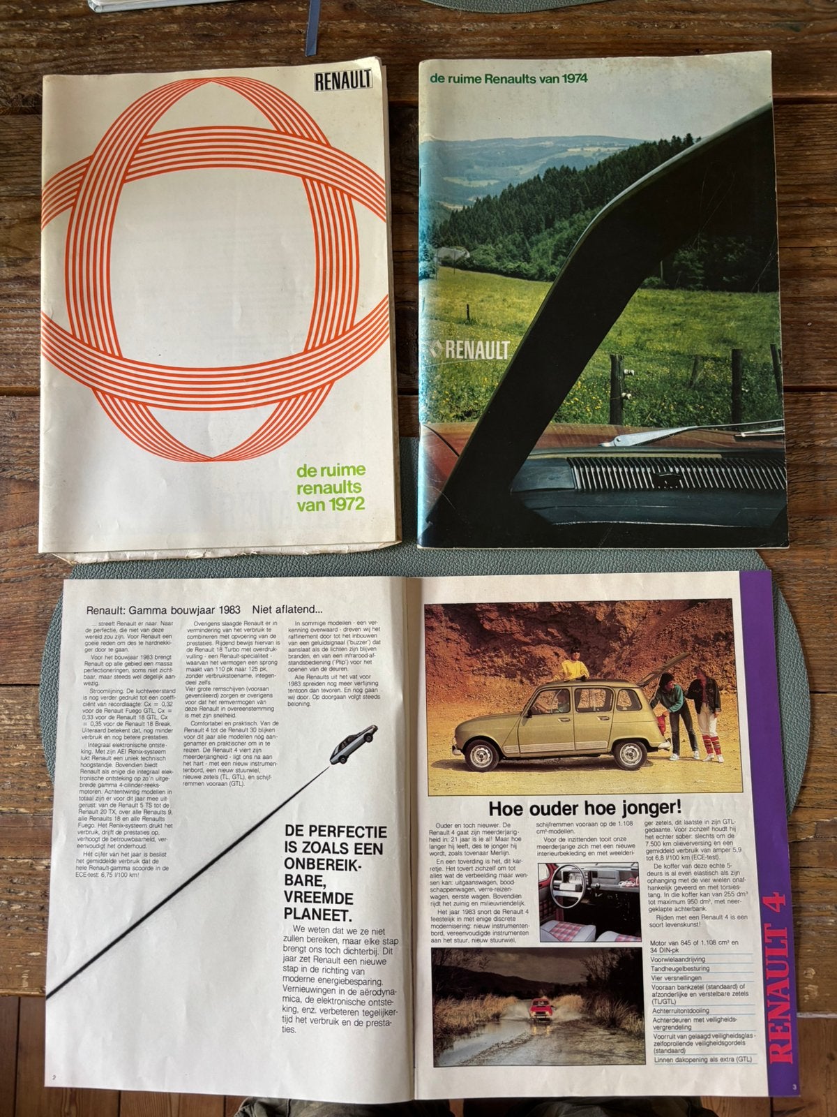 4 stuks Renault catalogus, Ophalen of Verzenden, Zo goed als nieuw, Renault