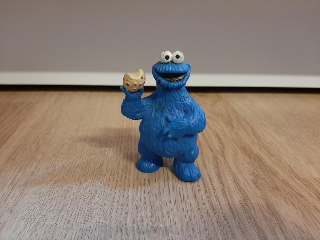 Sesamstraat Koekiemonster poppetje met koekje, Verzamelen, Poppetjes en Figuurtjes, Ophalen of Verzenden