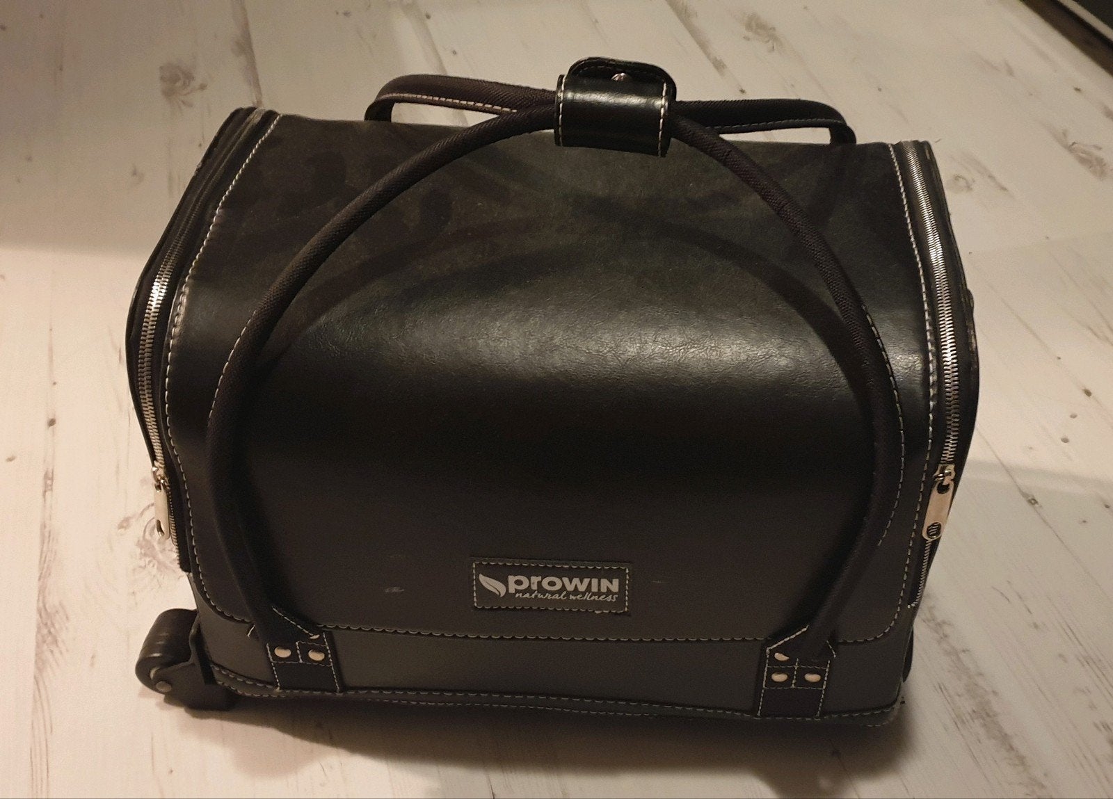 Professionele make-up koffer op wielen - Zwart, Sieraden, Tassen en Uiterlijk, Ophalen, Zwart, Hardcase, Zo goed als nieuw