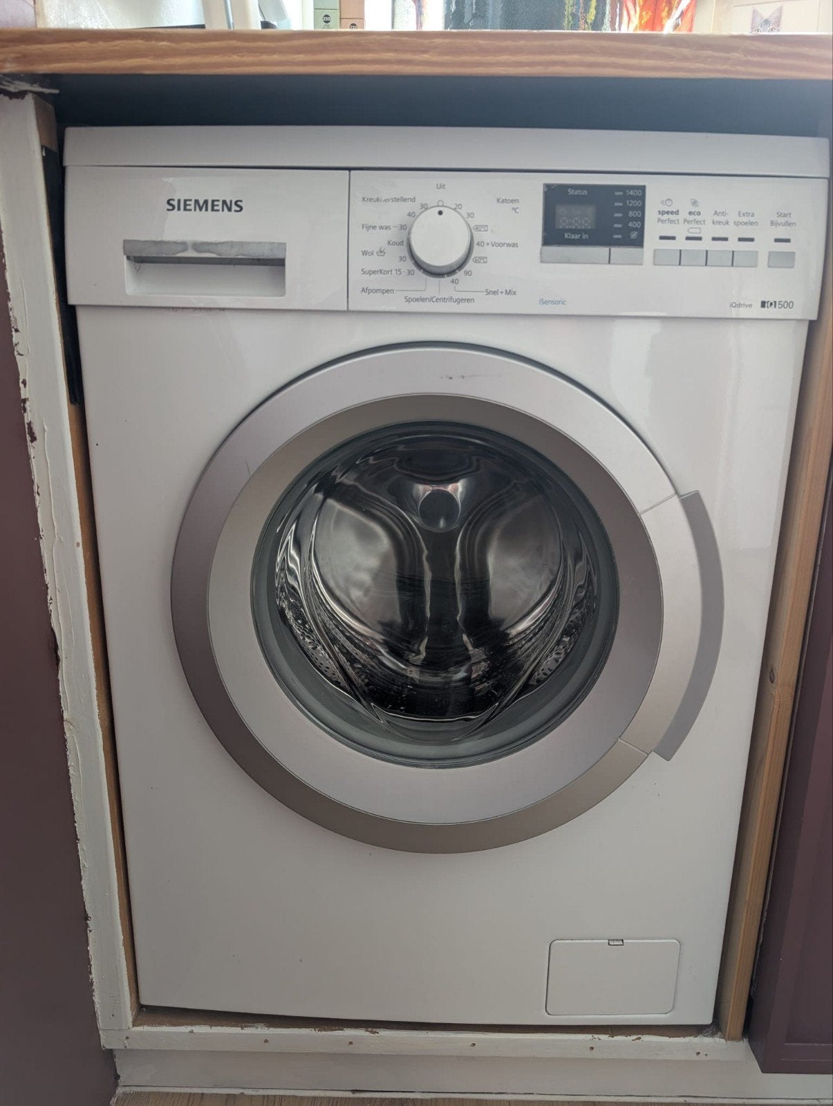 Nette Siemens wasmachine - iQ500, Witgoed en Apparatuur, Wasmachines, 6 tot 8 kg, Ophalen, 1200 tot 1600 toeren, 85 tot 90 cm