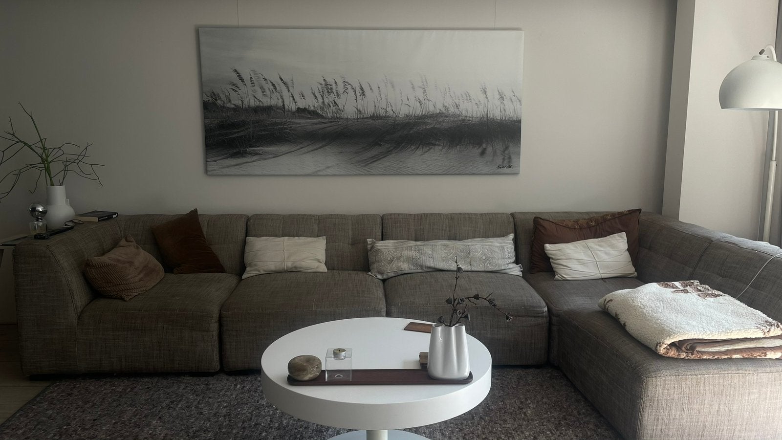 Canvas doek 200x90x2 cm gras duinen, Ophalen, Zo goed als nieuw