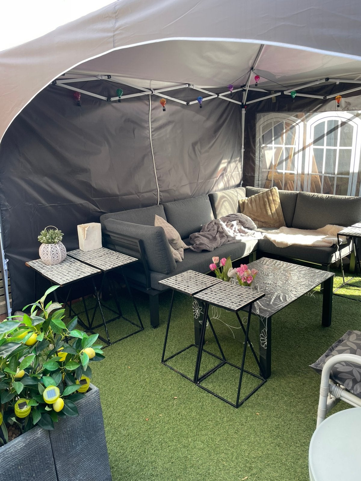 Ngnw partytent met ronde hoeken, Tuin en Terras, Partytenten, Ophalen, Zo goed als nieuw, Minder dan 5 meter