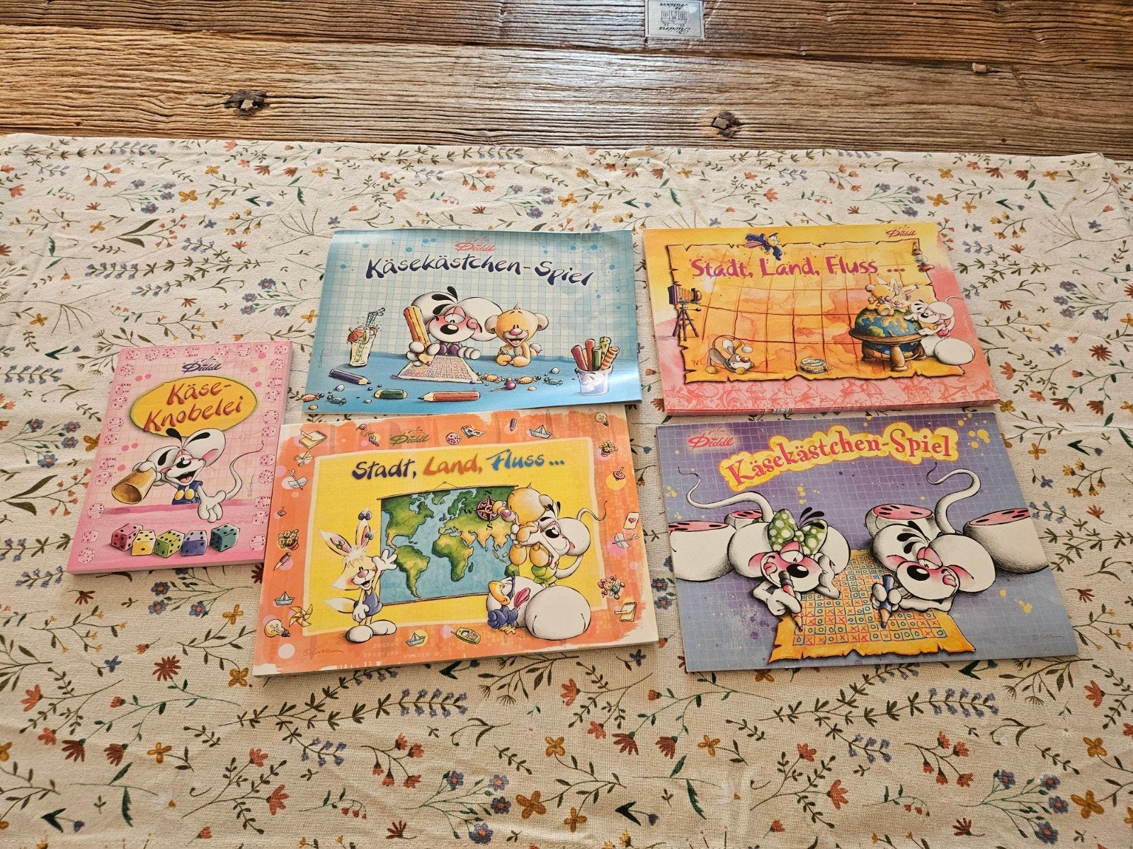 Diddl Spelblokken - Diverse Spellen, Verzamelen, Diddl, Ophalen of Verzenden, Diddl, Gebruikt, Papier, Kaart of Schrift