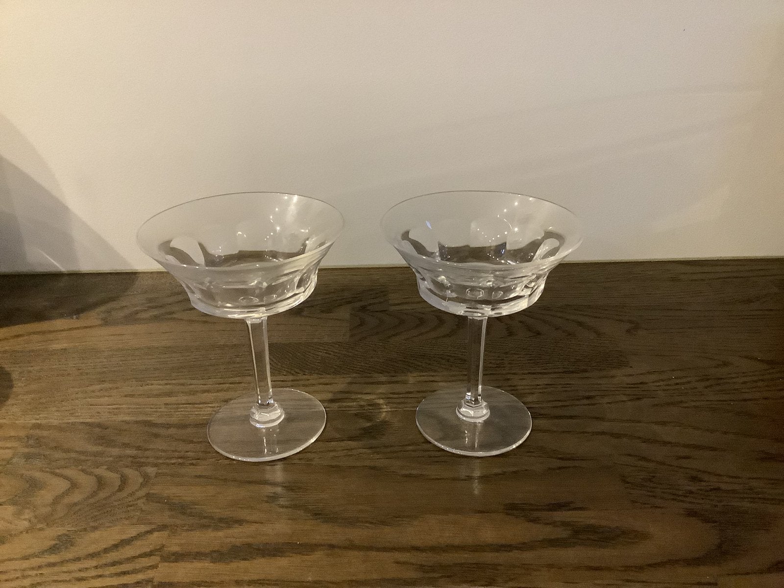Kristallen geslepen champagne coupes, Verzamelen, Ophalen of Verzenden, Zo goed als nieuw, Overige typen
