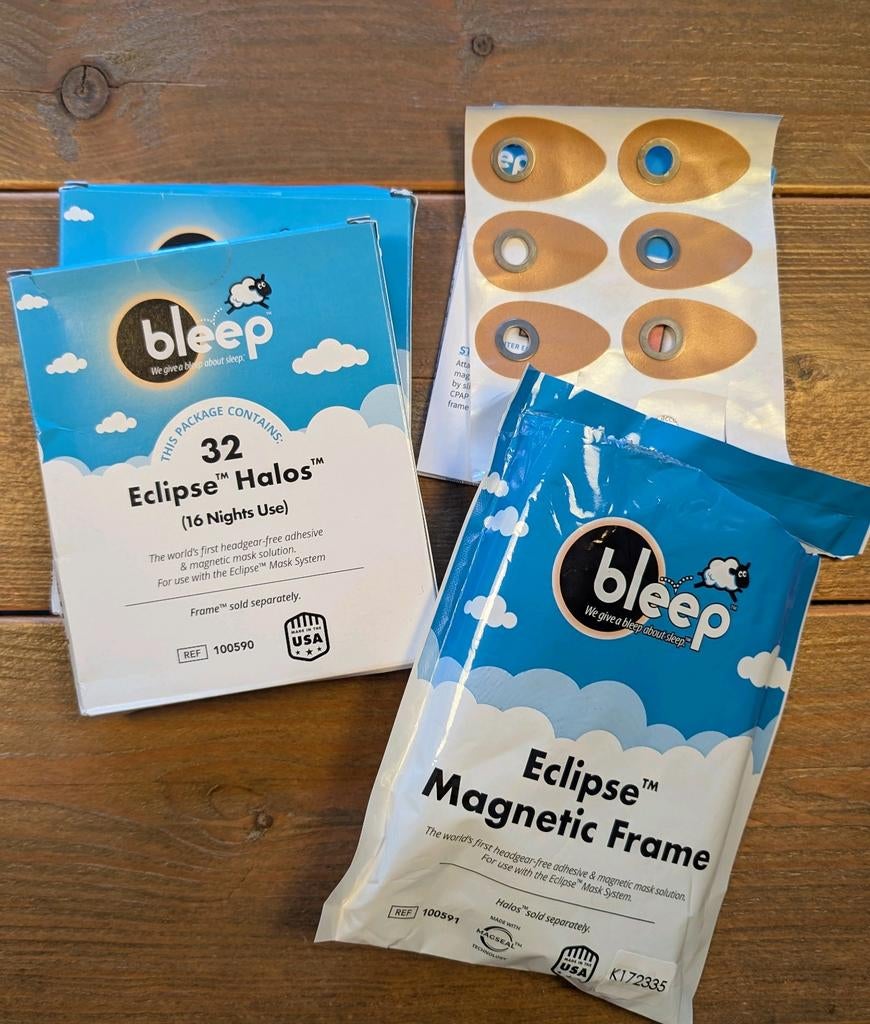 Bleep Eclipse Halos en Magnetic Frame CPAP masker slaapapneu, Diversen, Ophalen of Verzenden