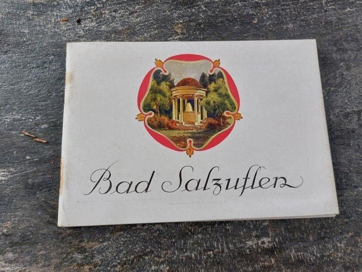 Historische folder Bad Salzuflen - Kuuroord Duitsland, Ophalen of Verzenden