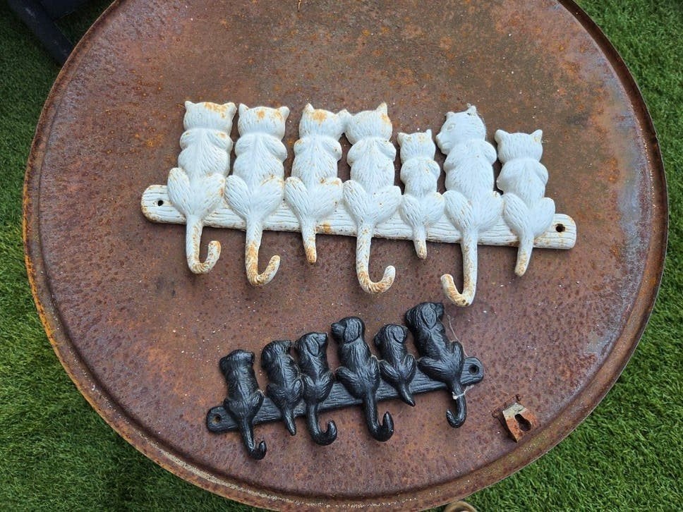 Kapstok Poes, en hond., Ophalen of Verzenden, Metaal, Wandkapstok, Minder dan 100 cm