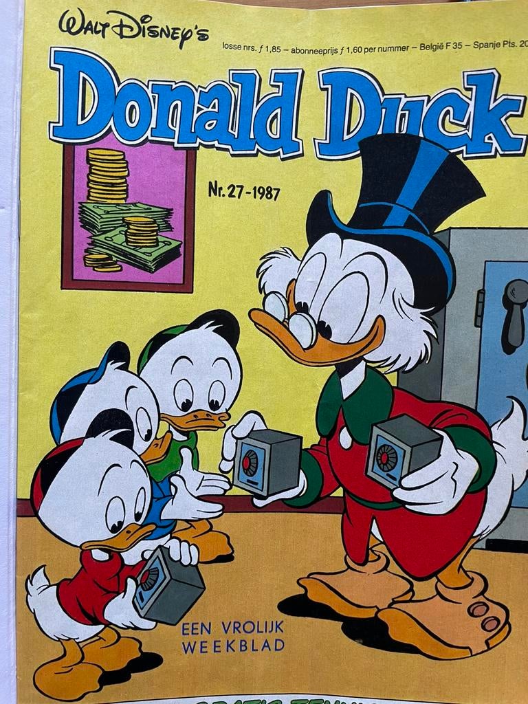 Donald Duck  ingebonden gele kaft, Meerdere stripboeken, Ophalen of Verzenden, Zo goed als nieuw