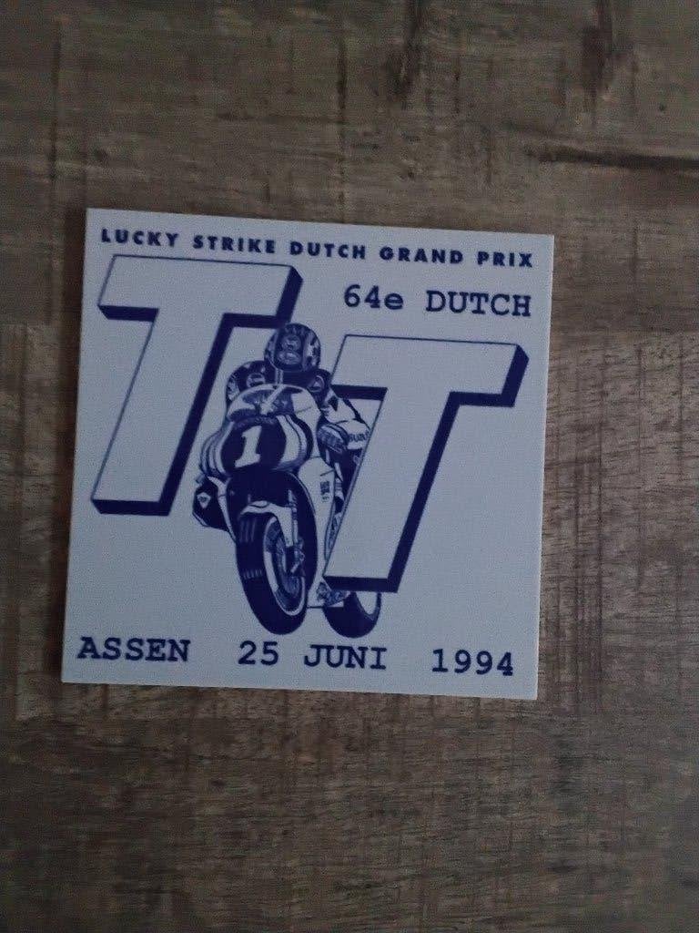 Dutch tt assen tegel 1994 kevin schwantz suzuki, Ophalen of Verzenden, Nieuw, Motoren