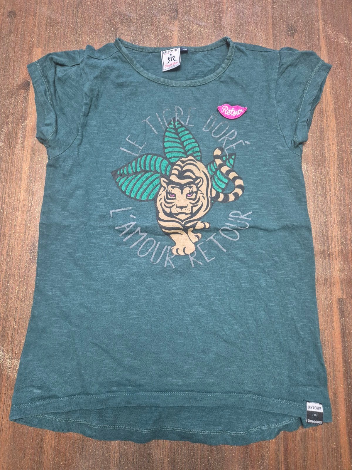 Retour Denim de Luxe T-shirt met tijgerprint - Maat 3/4, Kinderen en Baby's, Kinderkleding | Maat 134, Ophalen of Verzenden, Jongen